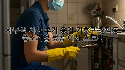 사무실 이사 후기: 용인 기흥구 청덕동 중소기업 성공 이사 스토리